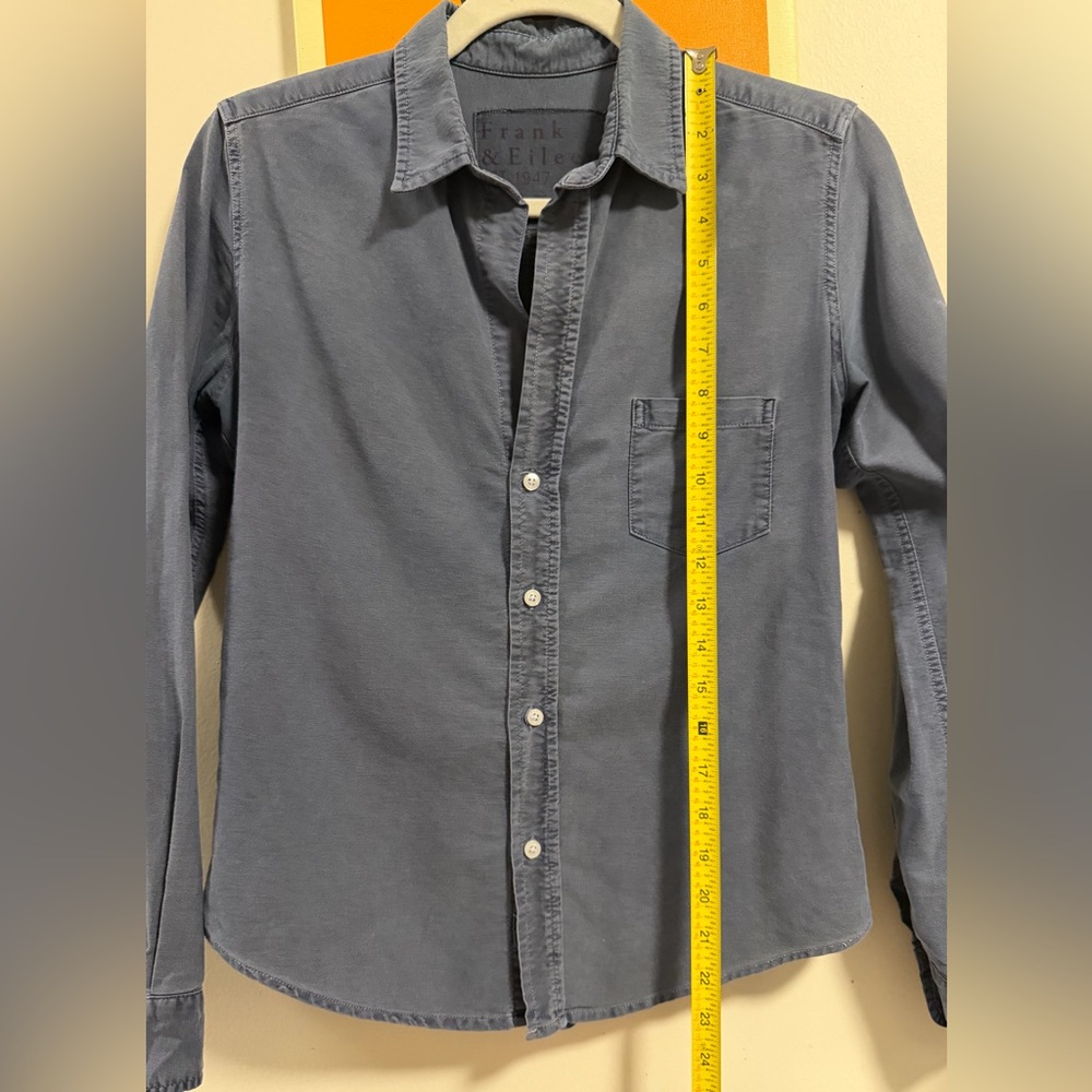Frank & Eileen Barry Limited Edition Slate Blue Button-Up Shirt Women’s XS - Picture 5 of 12